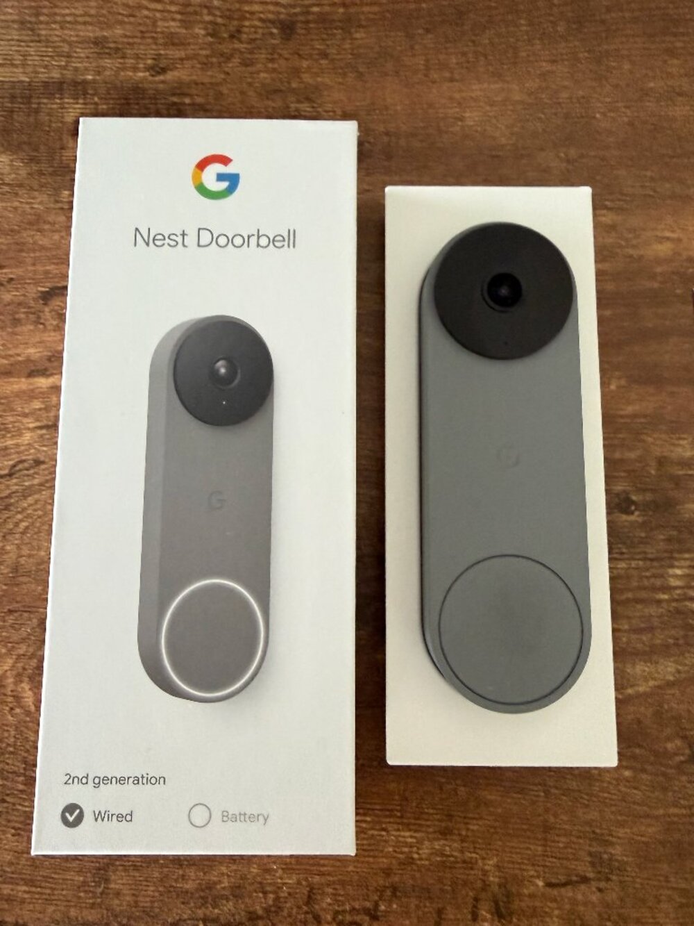 Google Nest Doorbell - (Wired, 2nd Gen) - Ash